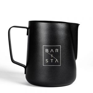 Barista Black Non-Stick Coffee Milk Frothing Jug 600ml